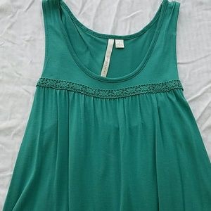 🎉HP🎉 LC Lauren Conrad Teal Ruffle Tank